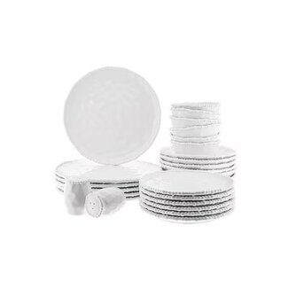 Almina 26-Piece Pearly Dinner Set | 6 Persons | White