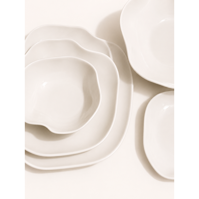BAVARY 25-delig Organic Serviesset 6-persoons | Wit
