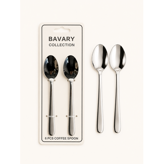 BAVARY 6-delig Theelepel Set | Derya | 18/10 RVS INOX
