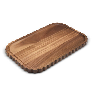 LIVENZA Flori Acacia Wood Serving Bowl | 39x25 cm