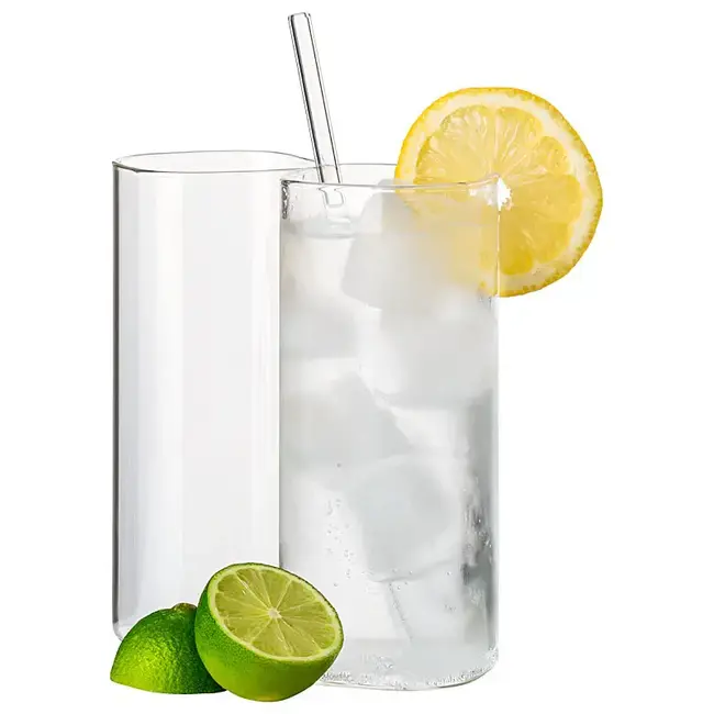 Mulex 2 Lisa Long Rectangular Drinking Glasses | 400 ml