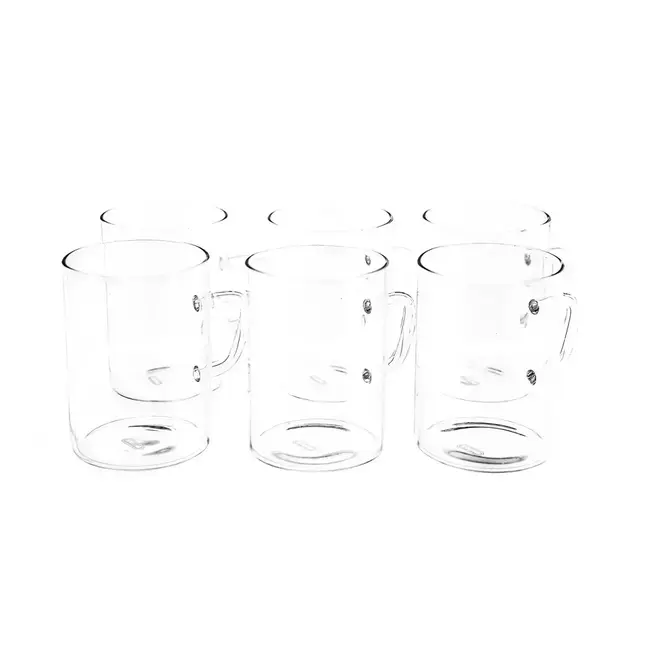 MULEX 6-delig Koffie- Theeglazen Set | 260 ml