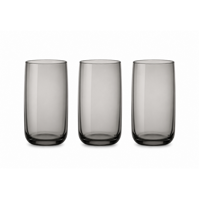 Pasabahce 3 Iconic Lang Drinkglazen Smoke | 365ml