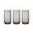 Pasabahce 3 Iconic Lang Drinkglazen Smoke | 365ml