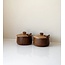 Zoha Acacia Lumo Spice Jar with Spoon | 4-Piece Set