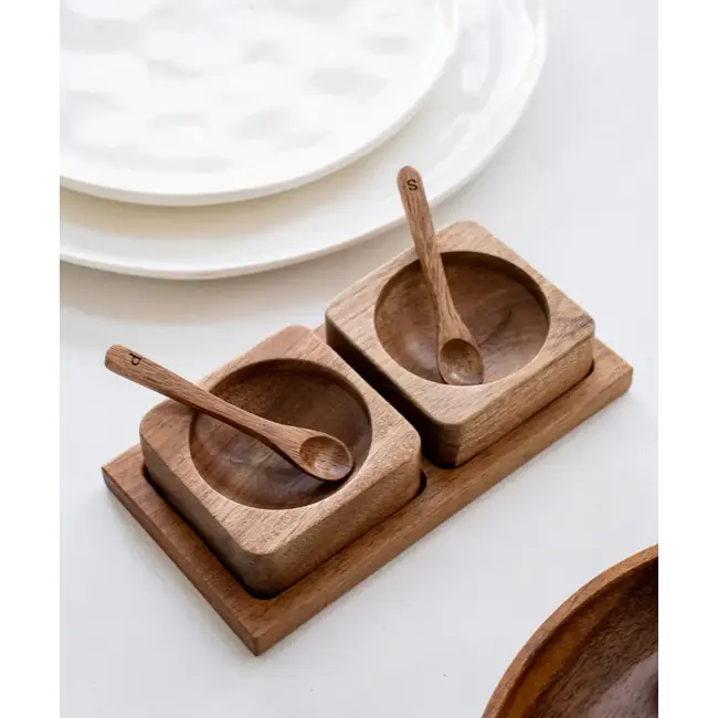 Zoha Acacia Karo Salt and Pepper Set