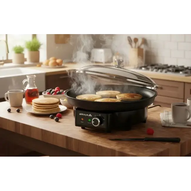 AKKAYA Steinrapen Electric Pizza & Table Oven | Black