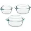 Pasabahce 3 Borcam Glass Baking Dish Set with Lid