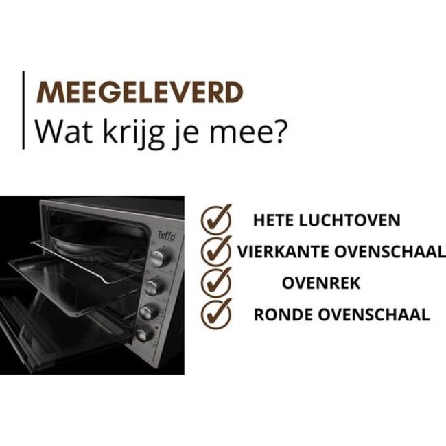 Teffo Oven XXL | 70 Liter Convection Oven