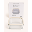 BAVARY Glazen Vershouddoos Vierkant Beige | 1940ml