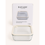 BAVARY Glazen Vershouddoos Vierkant Beige | 1170ml