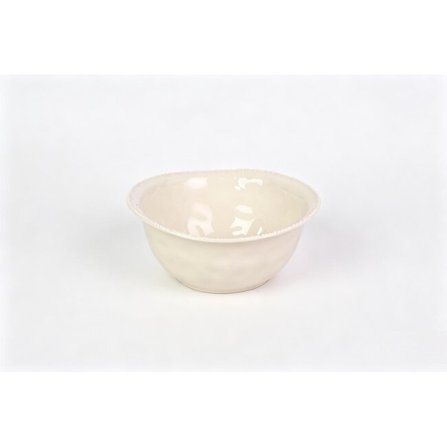 BAVARY 1 Pearls Salad Bowl Beige | 22.8 cm