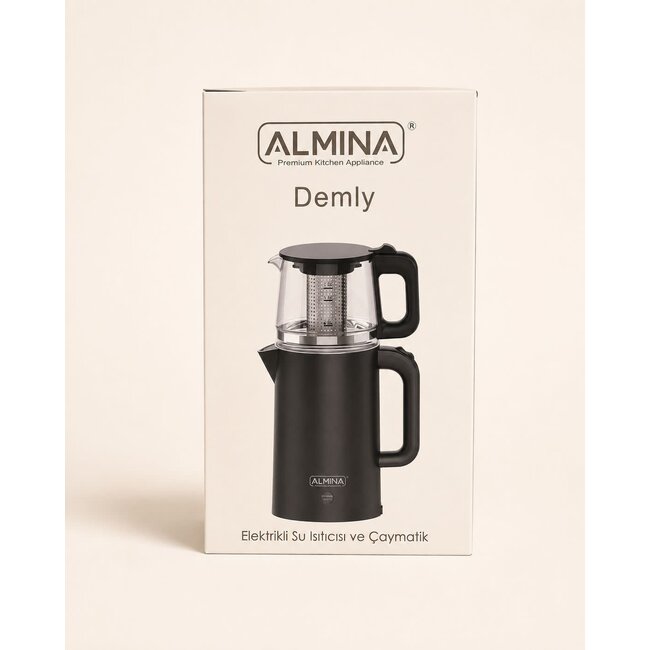 Almina Demly Caymatik Black | 1.2L+1.7L 1800W