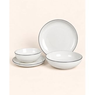 BAVARY Wing 24-Piece Dinnerware Set