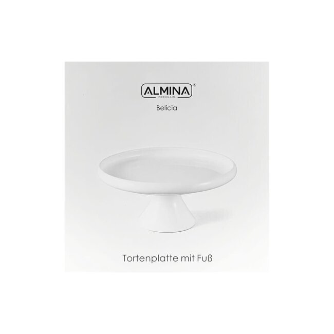 ALMINA Belicia Taartplateau op Voet | Serveerplateau | 30,5 x 14 cm
