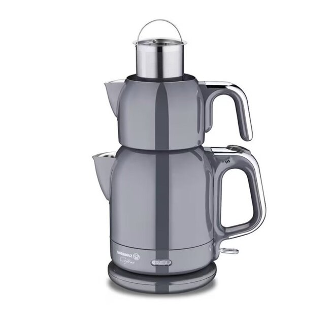 KORKMAZ Caytema Theemaker Antraciet | 0.9L/1.7L