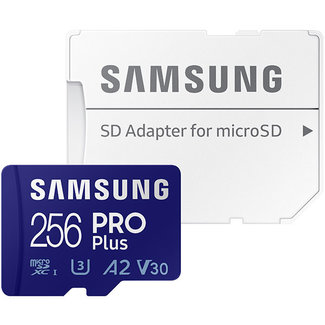 Samsung Samsung Pro Plus 256gb U3 V30 A2 Micro SDXC kaart