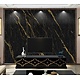 Oppio €67 PER PANEEL - 120x280x0,3 cm - PVC Wandpaneel Ceasar Black- Zwart Goud Hoogglans