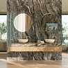 Oppio €49 PER PANEEL - 120x280x0,3 cm - PVC Wandpaneel Milos Bruin Marmerlook Hoogglans - Oppio €49 PER PANEEL - 120x280x0,3 cm - PVC Wandpaneel Milos Bruin Marmerlook Hoogglans -