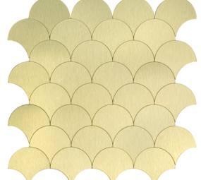 Oppio XL Goud Schelpjes - Zelfklevend Mozaiek 266x266x4mm Oppio XL Goud Schelpjes - Zelfklevend Mozaiek 266x266x4mm