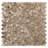 Oppio Geborsteld MINI Hexagon Bronce - Zelfklevend Mozaiek 308x298x4mm