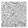 Geborsteld MINI Hexagon Zilver - Zelfklevend Mozaiek 308x298x4mm