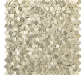 Oppio Geborsteld MINI Hexagon Goud - Zelfklevend Mozaiek 308x298x4mm Oppio Geborsteld MINI Hexagon Goud - Zelfklevend Mozaiek 308x298x4mm