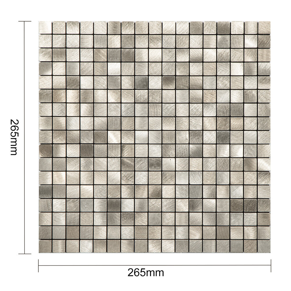 Oppio Geborsteld MINI blokjes Goud - Zelfklevend Mozaiek 265x265x4mm