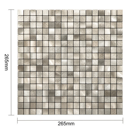 Oppio Geborsteld MINI blokjes Goud - Zelfklevend Mozaiek 265x265x4mm