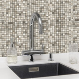Oppio Geborsteld MINI blokjes Goud - Zelfklevend Mozaiek 265x265x4mm Oppio Geborsteld MINI blokjes Goud - Zelfklevend Mozaiek 265x265x4mm