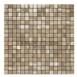 Oppio Geborsteld MINI blokjes Bronce - Zelfklevend Mozaiek 265x265x4mm