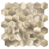 XL Geborsteld Goud HEXAGON - Zelfklevend Mozaiek 290x288mm