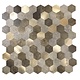 Oppio Bruin-Koper MIX HEXAGON - Zelfklevend Mozaiek 288x280x4mm