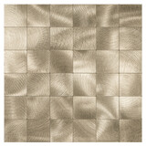 Oppio XL Geborsteld Goud - Grote blokken - Zelfklevend Mozaiek 305x305x4mm Oppio XL Geborsteld Goud - Grote blokken - Zelfklevend Mozaiek 305x305x4mm