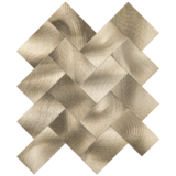 Oppio XL Visgraat Geborsteld Goud - Zelfklevend Mozaiek 272x240x4mm Oppio XL Visgraat Geborsteld Goud - Zelfklevend Mozaiek 272x240x4mm