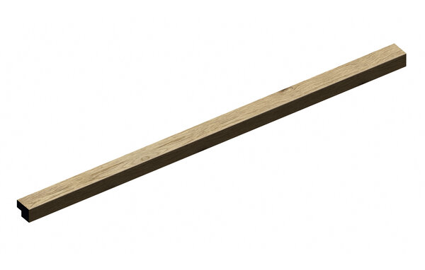 Oppio Eindlat Lattenwand kleur: 16 MM Eiken Licht Beige 260x2,7x1,6