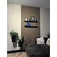 Oppio €37 PER PANEEL - 260x60 cm NEW WALNOOT Eiken akoestische wand panelen lattenwand met Vilt