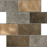 Oppio Koper XL Taupe Grijs METRO  - Zelfklevend Mozaiek 30.5x30.5x4mm Oppio Koper XL Taupe Grijs METRO  - Zelfklevend Mozaiek 30.5x30.5x4mm