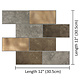 Oppio Koper XL Taupe Grijs METRO - Zelfklevend Mozaiek 30.5x30.5x4mm Oppio Koper XL Taupe Grijs METRO - Zelfklevend Mozaiek 30.5x30.5x4mm