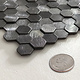 Oppio Gunmetal MINI Hexagon - Zelfklevend Mozaiek 305.9x306.8x4mm Oppio Gunmetal MINI Hexagon - Zelfklevend Mozaiek 305.9x306.8x4mm