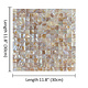 Oppio  SHELL Tiles - Beige - Mother of PEARL - Zelfklevend Mozaiek 305x305x3.3mm