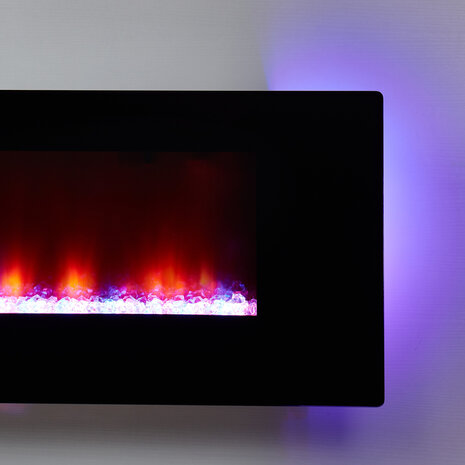 Oppio New York - 127 CM OPBOUW Elektrische Sfeerhaard MET VERWARMING + WIFI + APP FUNCTIE Oppio New York - 127 CM OPBOUW Elektrische Sfeerhaard MET VERWARMING + WIFI + APP FUNCTIE