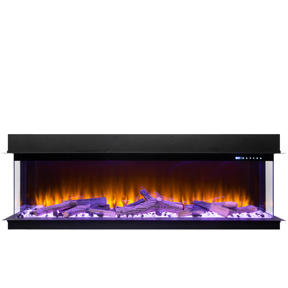 Oppio Amsterdam 30CM BREED - 152 CM 3D INBOUW Elektrische Sfeerhaard MET VERWARMING + WIFI + APP FUNCTIE