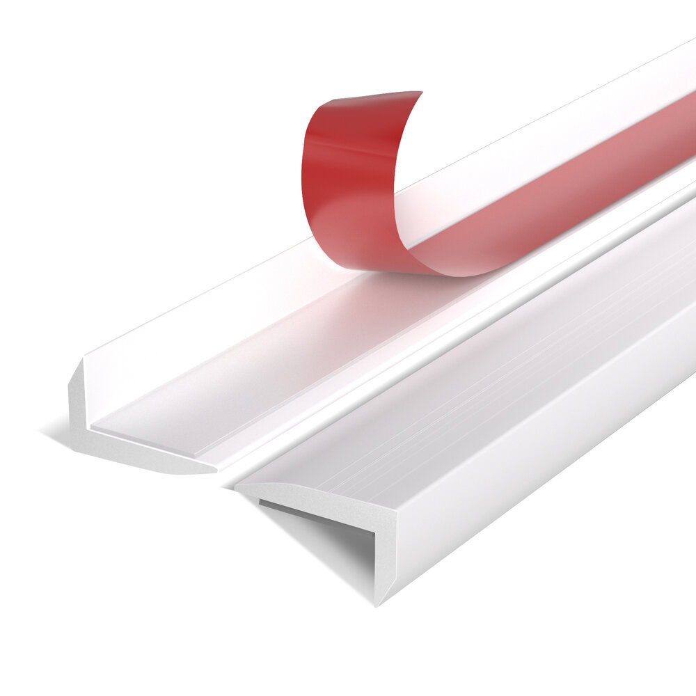 Oppio Eindprofiel tbv. Zelfklevend mozaiek WIT Oppio Eindprofiel tbv. Zelfklevend mozaiek WIT