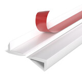 Oppio Eindprofiel tbv. Zelfklevend mozaiek WIT