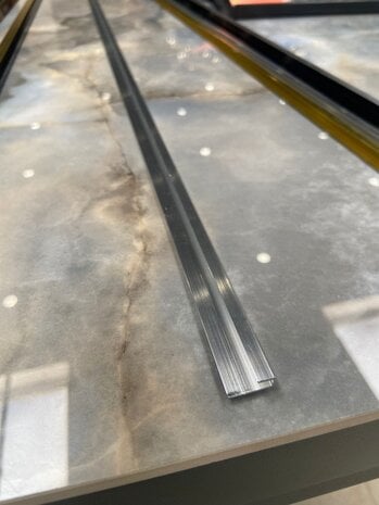 Oppio Eindprofiel tbv. PVC Wandpanelen - Zilver