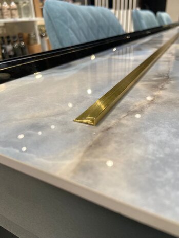 Oppio Eindprofiel tbv. PVC Wandpanelen - Goud Oppio Eindprofiel tbv. PVC Wandpanelen - Goud