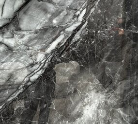 Oppio €57 PER PANEEL - 120x280x0,3 cm - PVC Wandpaneel Grijs Steen Marmerlook Hoogglans