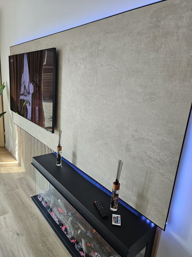 Oppio Amsterdam 30CM DIEP - 127 CM 3D INBOUW Elektrische Sfeerhaard MET VERWARMING + WIFI + APP FUNCTIE Oppio Amsterdam 30CM DIEP - 127 CM 3D INBOUW Elektrische Sfeerhaard MET VERWARMING + WIFI + APP FUNCTIE