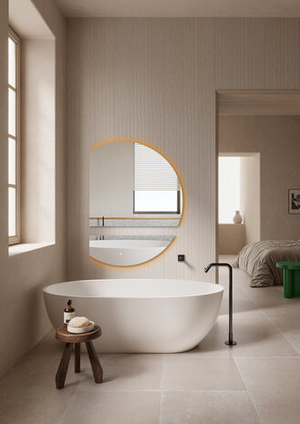 Oppio HARMONY 60x90 ( RANDLOOS ) Badkamerspiegel met verlichting